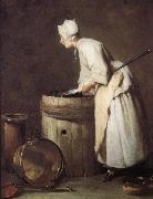 Jean Baptiste Simeon Chardin Cleaning maid oil on canvas